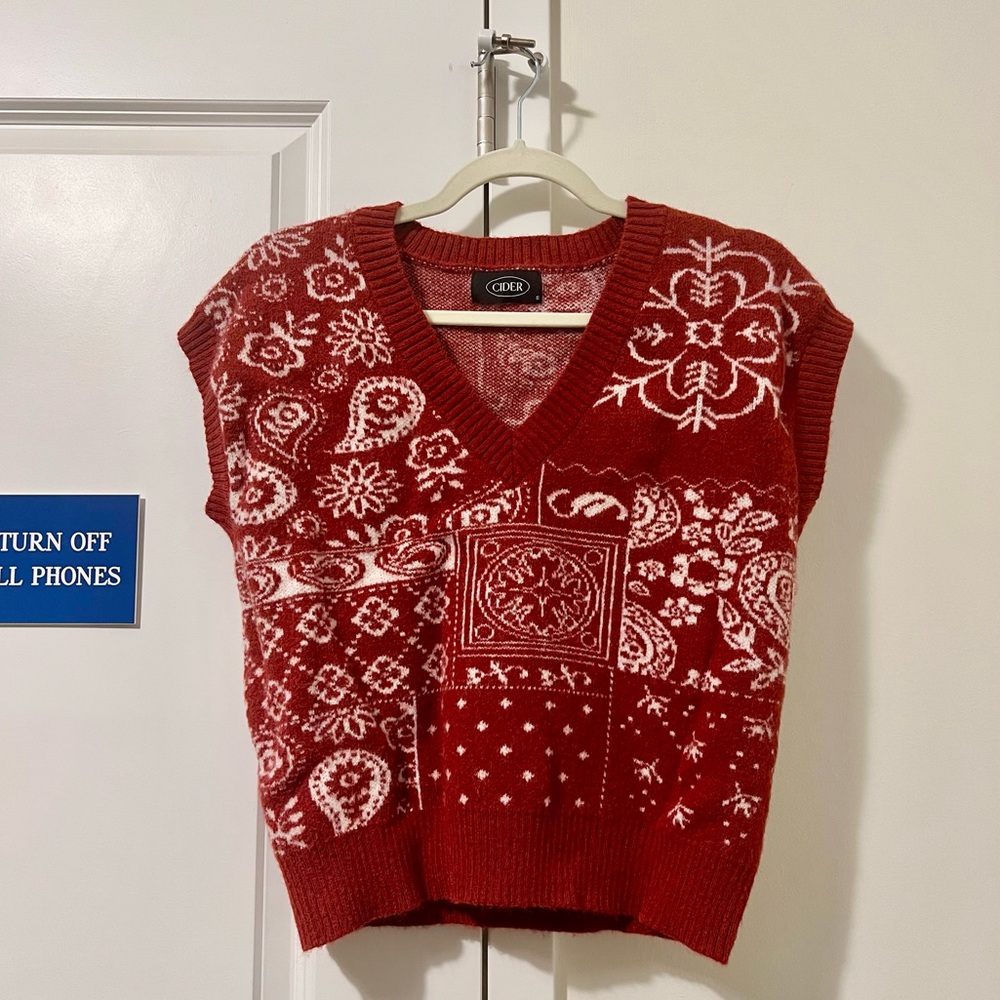 CIDER Aztec Knit Vest